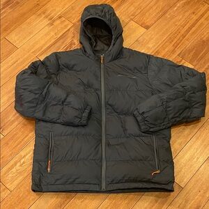 Navy Hooded Puffer Jacket